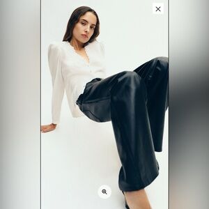 NEW Gold Hawk Real Silk Romantic Scalloped Lace Tie Shirt Coquette Soft Girl